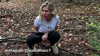 Fucking In The Woods: Anal Cumshot