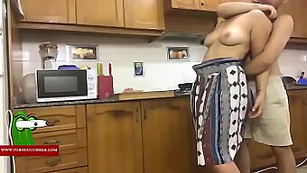 A Hot And Horny Woman Gets Her Pussy And Ass Fucked In The Kitchen