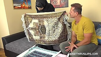 A Woman In A Hijab Gives Her Husband An Amazing Blowjob