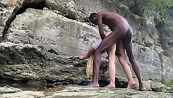 Bigdaddykj'S Interracial Couple Hikes And Fucks In Public | Hd Video