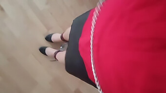 Sissy Gets Spanked And Forced To Walk In High Heels