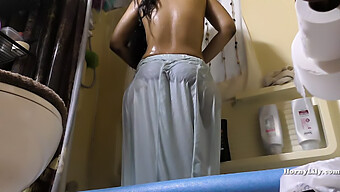 Indian Maid'S Hidden Camera Video Of Cleaning And Showering