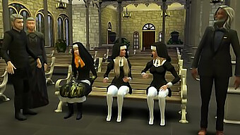 New Nuns In The Temple: 3d Hentai Porn With Young And Innocent Nuns