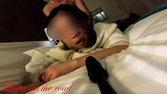 Asian Teens Get Fucked By A Big Cock In A Hotel Room