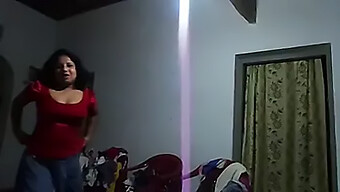 Sri Lankan Aunty With Big Natural Tits Gives A Blowjob To Her Husband