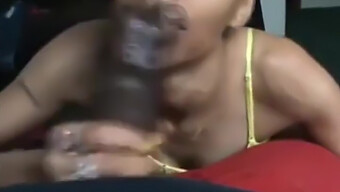 Blowjob From A Rough And Mean Black Bitch