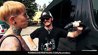 German Milf With A Kinky Side Gets A Blowjob On A Bus