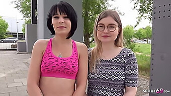 Petite German Girls Experience Their First Threesome At A Pickup In Berlin