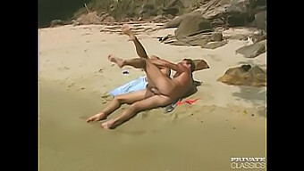 Retro Beauty Laura Palmer Gets Her Face Fucked In This Beach Scene