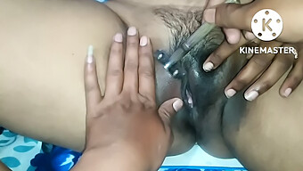 Rani'S Shaved Pussy Gets A Fingering Workout