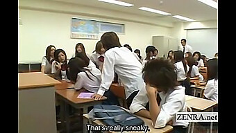 Japanese Schoolgirl Stripped By Friends In Public