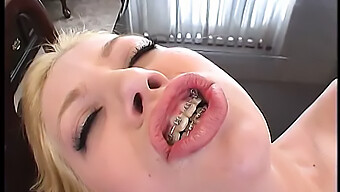 Blonde Babe Gives A Handjob And Gape While Taking Cum On Her Face