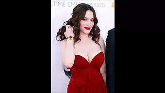 胸部丰满的kat Dennings:射精挑战