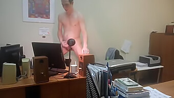 Solo Masturbation Session At Work Caught On Spy Cam