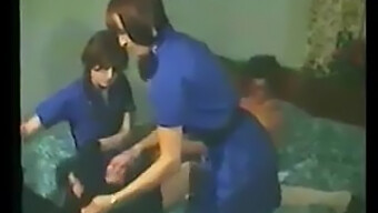 Retro Porn Video Features A Beautiful Girl Guiding A Well-Guided Couple