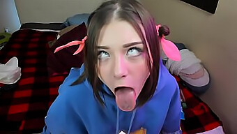 Vagina Fucking And Deepthroat Blowjob With Dildo