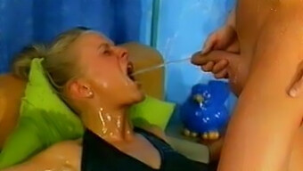 Wet And Wild: Vintage German Handjob With Blonde