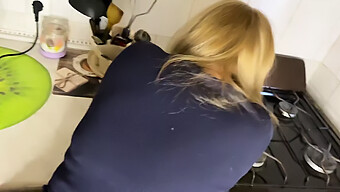 Amateur Teen Gets Her Ass Fucked In The Kitchen