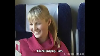 Public Blowjob By A Czech Amateur In A Train