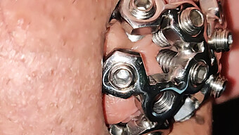 A Detailed Look At The Screw That Secures My Chastity Device