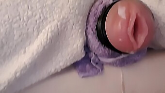 Using My Own Semen To Pleasure My Fleshlight After A Prolonged Edging Session