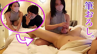 Japanese Boy'S First Experience With A Girl'S Hands - A Squirting Finish