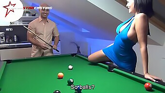 Lustful Couple Enjoys Rough Sex On Pool Table